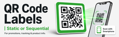 QR Code labels and stickers