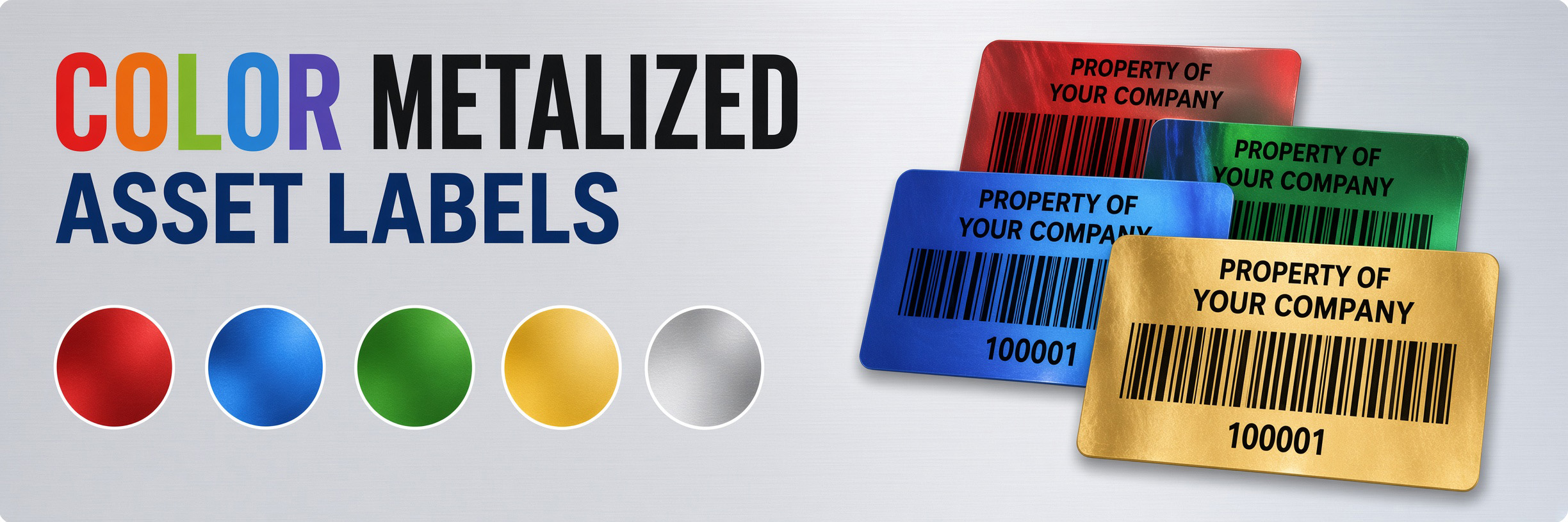 Color Metalized Asset Labels
