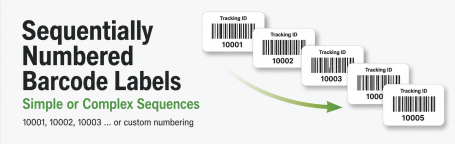 Sequential and Consecutive Barcode Labels