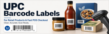 Printed UPC Barcode Labels and Stickers